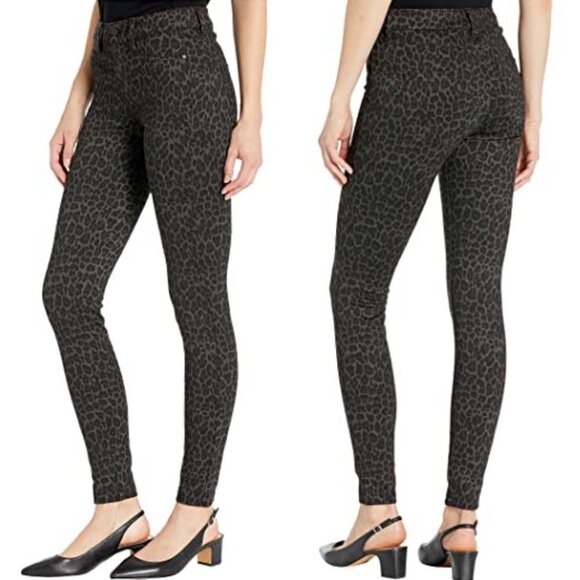 Nordstrom Liverpool Madonna Knit Cheetah Print Legging Brown Boho Size 8 or‎ 29 - Picture 1 of 11